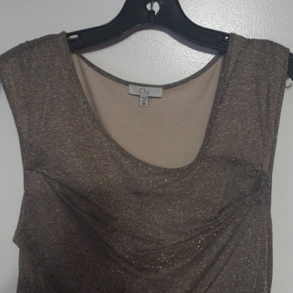 CLU DRESS GOLD - Picture 2 of 3